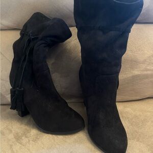Women's Black Suede Boots